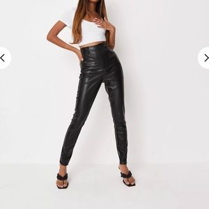 Croc slim leg trousers